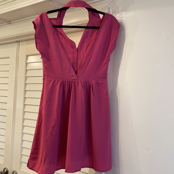 3/$10 Pink cutout Dress - Picture 5 of 8
